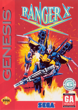 Ex-Ranza box art for Sega Mega Drive